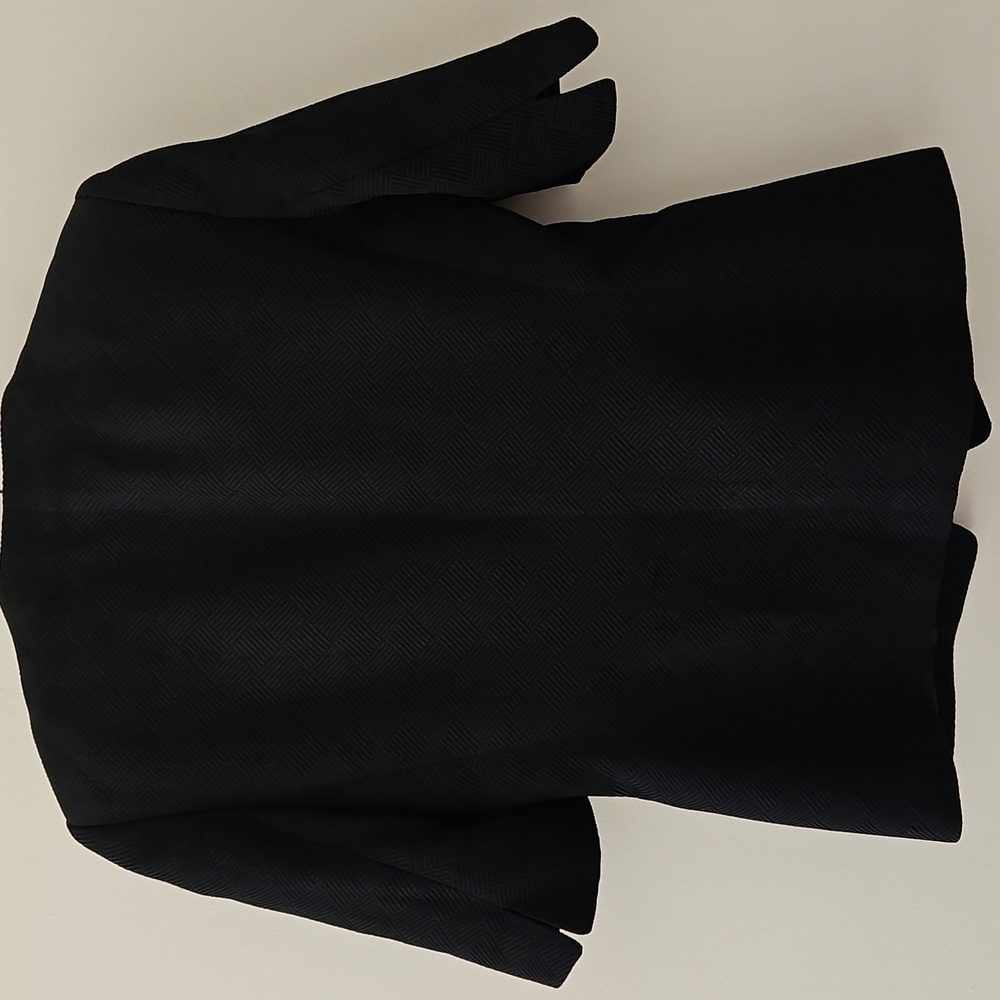 Akris Silk Wool-blend Short‎ Sleeve Blazer Jacket Pearls Twee Luxury Size 10 - Picture 9 of 14
